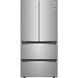 LG - 19 CF 4-Door Counter Depth French Door Refrigerator, 33" - LRMNC1803S