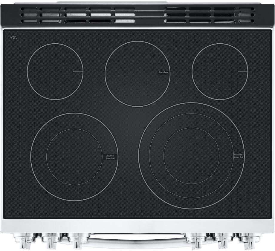 LG - 6.3CF Electric Single Oven Slide-In Range,Instaview,Air Fry,Air SousVide - Electric Slide-in - LSEL6337F
