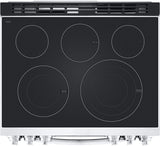 LG - 6.3CF Electric Single Oven Slide-In Range,Instaview,Air Fry,Air SousVide - Electric Slide-in - LSEL6337F