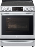 LG - 6.3CF Electric Single Oven Slide-In Range,Instaview,Air Fry,Air SousVide - Electric Slide-in - LSEL6337F