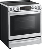 LG - 6.3CF Electric Single Oven Slide-In Range,Instaview,Air Fry,Air SousVide - Electric Slide-in - LSEL6337F