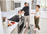 LG - 6.3CF Electric Single Oven Slide-In Range,Instaview,Air Fry,Air SousVide - Electric Slide-in - LSEL6337F