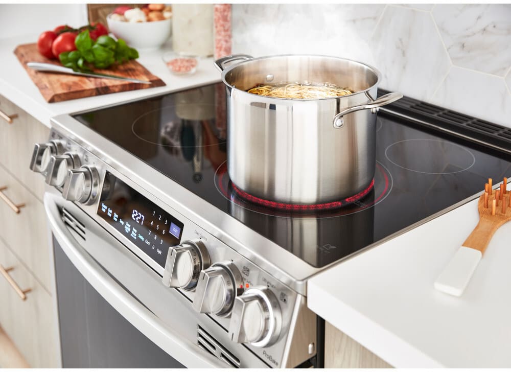 LG - 6.3CF Electric Single Oven Slide-In Range,Instaview,Air Fry,Air SousVide - Electric Slide-in - LSEL6337F