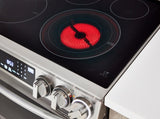 LG - 6.3CF Electric Single Oven Slide-In Range,Instaview,Air Fry,Air SousVide - Electric Slide-in - LSEL6337F