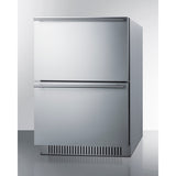 Summit - 24" Wide 2-Drawer All-Refrigerator, ADA Compliant