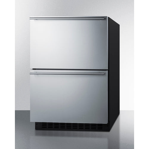 Summit - 24" Wide 2-Drawer All-Refrigerator, ADA Compliant