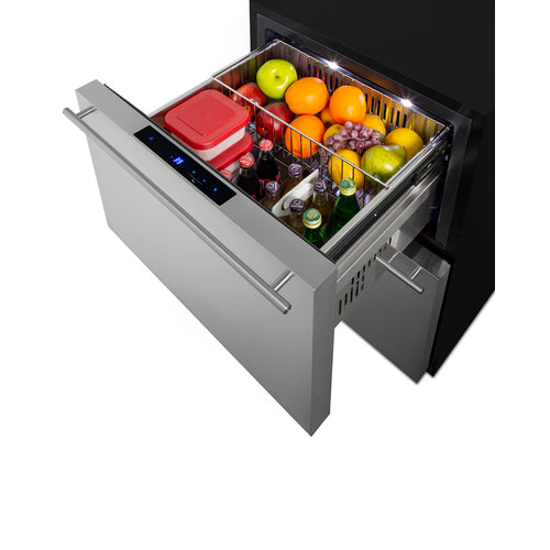 Summit - 24" Wide 2-Drawer All-Refrigerator, ADA Compliant