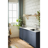 Summit - 63" wide Turnkey Kitchen with sink, cooktop, and refrigerator-freezer - CALDERAMN35I