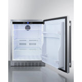 Summit - Built-in undercounter ADA compliant outdoor all-refrigerator in stainless steel - AL55OSCSS
