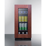 Summit - 15" wide ADA compliant built-in undercounter beverage center with panel-ready door - ALBV15PNR