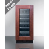 Summit - 15" wide ADA compliant wine cellar for built-in or freestanding use, with digital controls, front lock, and LED lighting - ALWC15PNR