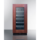 Summit - 15" wide ADA compliant wine cellar for built-in or freestanding use, with digital controls, front lock, and LED lighting - ALWC15PNR