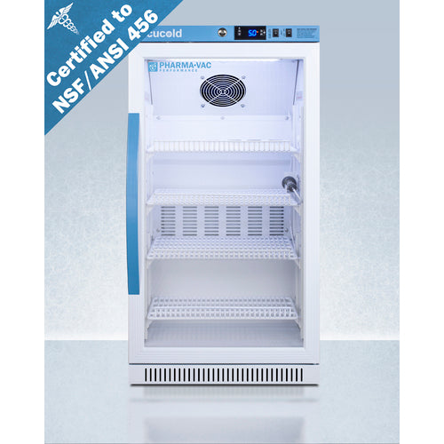 Accucold Summit 2.83 Cu.Ft. ADA Height Vaccine Refrigerator, Certified to NSF/ANSI 456 Vaccine Storage Standard