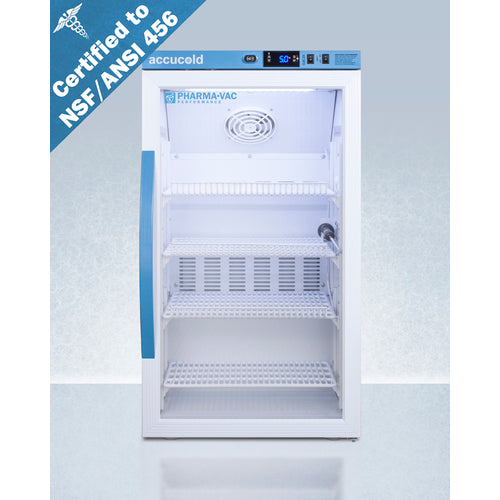 Accucold Summit 3 Cu.Ft. Counter Height Vaccine Refrigerator, Certified to NSF/ANSI 456 Vaccine Storage Standard