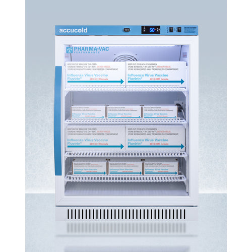 Accucold Summit 6 Cu.Ft. ADA Height Vaccine Refrigerator, Certified to NSF/ANSI 456 Vaccine Storage Standard