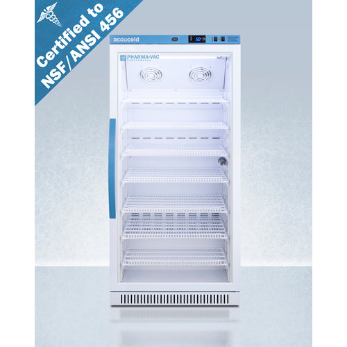 Accucold Summit 8 Cu.Ft. Upright Vaccine Refrigerator, Certified to NSF/ANSI 456 Vaccine Storage Standard