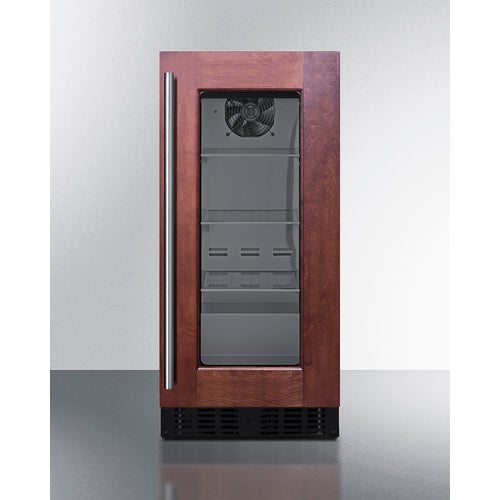 Summit - 18" deep 15" wide undercounter ADA height beverage center with panel-ready glass door - ASDG1521PNR