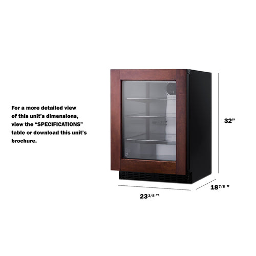 Summit - 24" Wide Built-In Beverage Center, ADA Compliant (Panel Not Included)