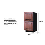 Summit - 15" Wide 2-Drawer All-Refrigerator, ADA Compliant (Panels Not Included)