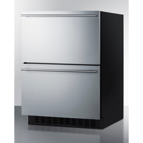 Summit - 24" Wide 2-Drawer All-Refrigerator, ADA Compliant (Panels Not Included)