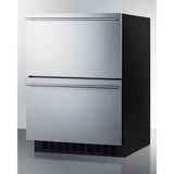 Summit - 24" Wide 2-Drawer All-Refrigerator, ADA Compliant