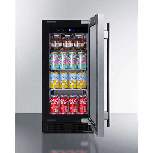 Summit - 15" Wide Built-In All-Refrigerator, ADA Compliant