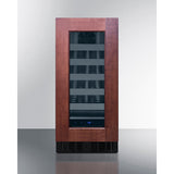 Summit - 18" deep 15" wide undercounter ADA height wine cellar with panel-ready glass door - ASDW1522PNR