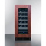Summit - 18" deep 15" wide undercounter ADA height wine cellar with panel-ready glass door - ASDW1522PNR