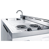 Summit - 60" Wide All-In-One Kitchenette (Refrigerator Not Included)