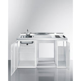 Summit - 60" Wide All-In-One Kitchenette (Refrigerator Not Included)