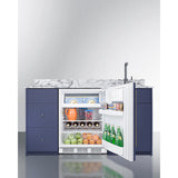 Summit - 63" wide Turnkey Kitchen with sink, cooktop, and refrigerator-freezer - CALDERAMN33I