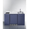 Summit - 63" wide Turnkey Kitchen with sink, cooktop, and refrigerator-freezer - CALDERAMN35I
