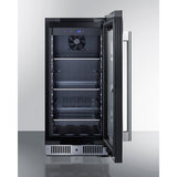 Summit - 15" wide built-in beverage center with seamless stainless steel door trim - CL156BV1