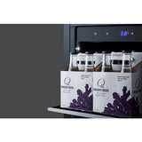 Summit - 15" wide built-in beverage center with seamless stainless steel door trim - CL156BV1