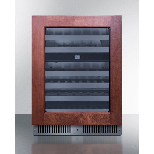 Summit - 24" wide premium dual zone undercounter wine cellar with panel-ready glass door - CL244WC2PNR
