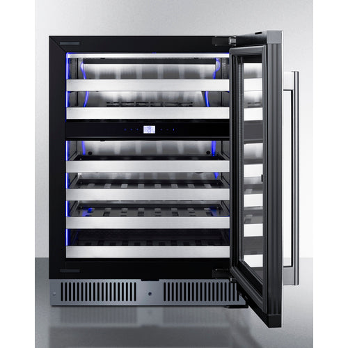 Summit - 24" wide premium dual zone undercounter wine cellar - CL244WC2