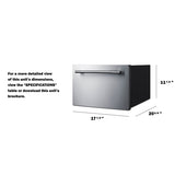Summit - 18" Wide Built-In Wine/Beverage Cooler Drawer