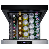 Summit - 18" Wide Built-In Wine/Beverage Cooler Drawer