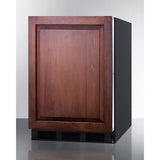 Summit - Undercounter refrigerator-freezer for residential use, cycle defrost with a deluxe interior, panel-ready door, and black cabinet - CT663BKIF