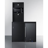 Summit - 43" wide casework suite with refrigerator, microwave, and cabinets - CWSUITE43R