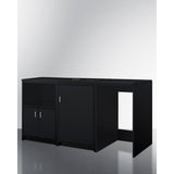 Summit - 64" wide casework suite with refrigerator, microwave, and cabinets - CWSUITE64R