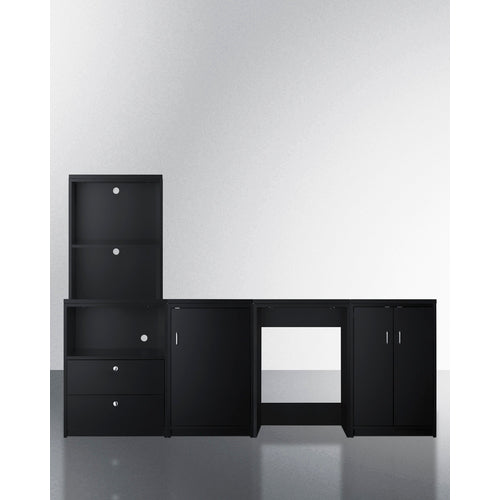 Summit - 43" wide casework suite with refrigerator, microwave, and cabinets - CWSUITE43R