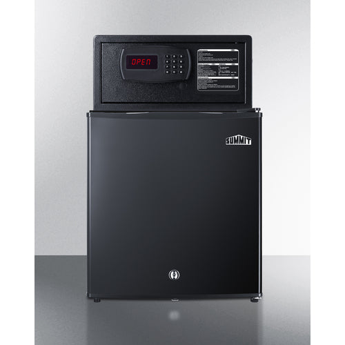 Summit - Solid door minibar, hotel safe, and stacking kit - MBSAFEB