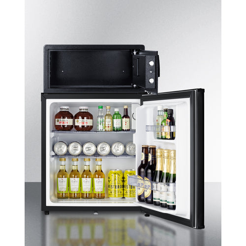 Summit - Solid door minibar, hotel safe, and stacking kit - MBSAFEB