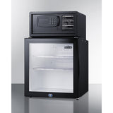 Summit - Glass door minibar, hotel safe, and stacking kit - MBSAFEG