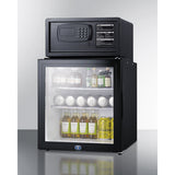 Summit - Glass door minibar, hotel safe, and stacking kit - MBSAFEG