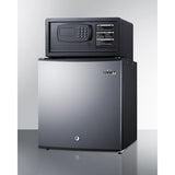 Summit - Stainless steel door minibar, hotel safe, and stacking kit - MBSAFESS