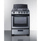 Summit - 24" wide electric coil top range in stainless steel - PROEL24SS