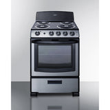 Summit - 24" wide electric coil top range in stainless steel - PROEL24SS