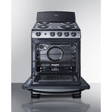 Summit - 24" wide electric coil top range in stainless steel - PROEL24SS
